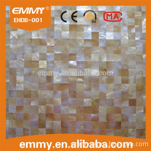 wholesale yellow shell bathroom mosaic tiles MOP river shell mosaic